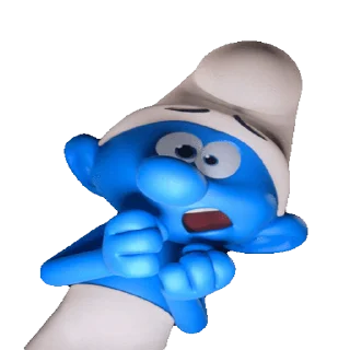 😱 emoji Смурфики @stickerstgrm Telegram sticker 6 of 24