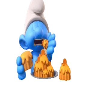 🍽 emoji Смурфики @stickerstgrm Telegram sticker 12 of 24