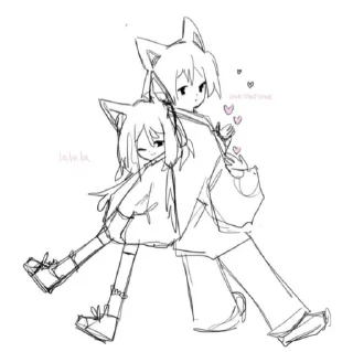 💞 emoji girls —> ୨ kᥲꪮⲙꪮᥱ . . ♡ Telegram sticker 7 of 25