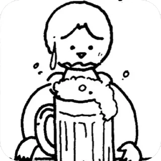 🫥 emoji Minna no nihongo Telegram sticker 23 of 33