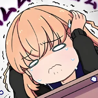 Sticker from 🌸 hasunosora 4koma (@kanasunori)