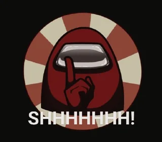🤫 emoji AmongAS Telegram sticker 10 of 15