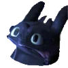 ☠️ emoji toothless Telegram sticker 7 of 10