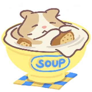 🍲 emoji Cats & Soup @mewsticks Telegram sticker 1 of 24
