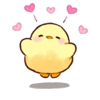 💘 emoji Пингвинчик и цыпленок / @xxxshokanxxx Telegram sticker 1 of 42