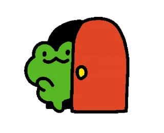 Sticker from Pepe Cute Frog @stickersb2b