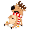 🍩 emoji Новогодний олень :: @stickroom Telegram sticker 7 of 28