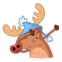 😵 emoji Deer | Олень Telegram sticker 11 of 33