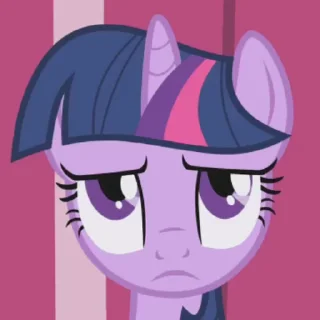🤨 emoji Twilight Sparkle Animated Telegram sticker 17 of 63