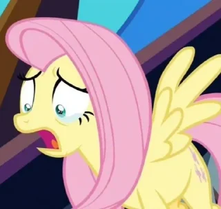 😭 emoji Fluttershy | @MyLittlePony_bots Telegram sticker 11 of 85