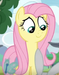 😁 emoji Fluttershy | @MyLittlePony_bots Telegram sticker 23 of 85