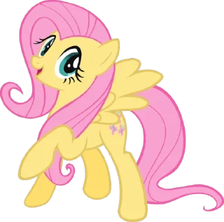😁 emoji Fluttershy | @MyLittlePony_bots Telegram sticker 9 of 120