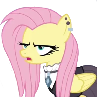 Sticker from Fluttershy goth | @MyLittlePony_bots