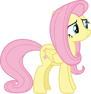 🙂 emoji Fluttershy | @MyLittlePony_bots Telegram sticker 5 of 120