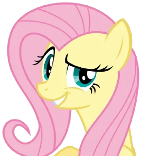 😁 emoji Fluttershy | @MyLittlePony_bots Telegram sticker 19 of 120