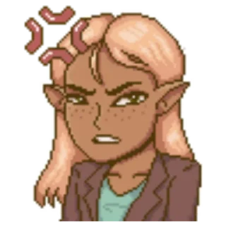😠 emoji Blooming panic Telegram sticker 6 of 12