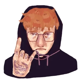 Sticker from Рыжий балбес @meowmovka