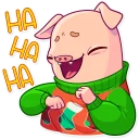 😂 emoji Mr. Piggy Telegram sticker 1 of 35