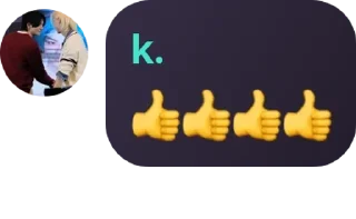 👍 emoji чат милка в шоке. pack by @QuotLyBot Telegram sticker 10 of 31