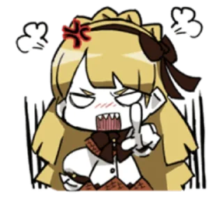 😡 emoji Lobotomy Corporation Sephira Telegram sticker 16 of 32