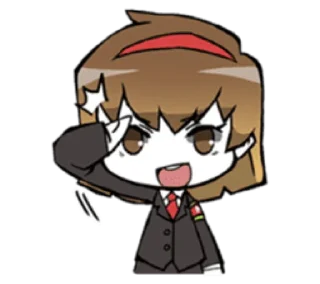 ✋ emoji Lobotomy Corporation Sephira Telegram sticker 6 of 32