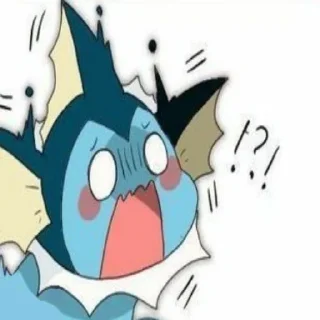 ❓ emoji Vaporeon Telegram sticker 9 of 11