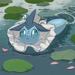 🥶 emoji Vaporeon Telegram sticker 1 of 11