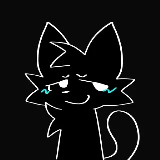 😏 emoji Black Silly Cat || :D Telegram sticker 17 of 44