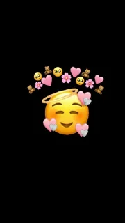 ❤️ emoji @EmojickyBot BLACK🖤 Telegram sticker 5 of 8