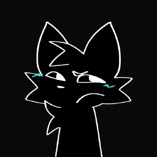 😐 emoji Black Silly Cat || :D Telegram sticker 21 of 44