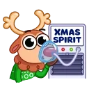 😭 emoji Rudy the Deer Telegram sticker 15 of 20