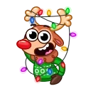👋 emoji Rudy the Deer Telegram sticker 5 of 20