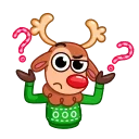 🤷‍♂️ emoji Rudy the Deer Telegram sticker 8 of 20