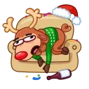🤢 emoji Rudy the Deer Telegram sticker 12 of 20