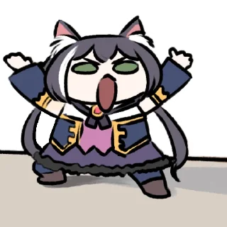🙌 emoji Sad Kyaru-chan @Sad_Kyaru_Chan Telegram sticker 22 of 55