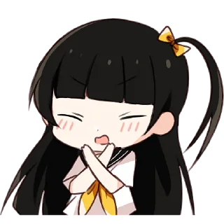 🙅‍♀ emoji Школьная парочка @Nyasticks Telegram sticker 14 of 41