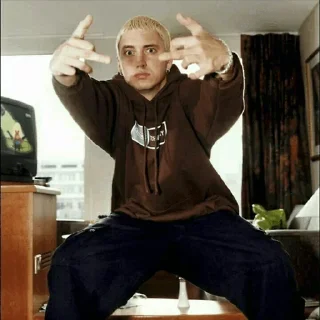 😒 emoji Eminem Fingers @stickersb2b Telegram sticker 14 of 27