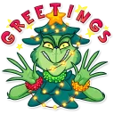 👋 emoji Grinch Telegram sticker 5 of 40