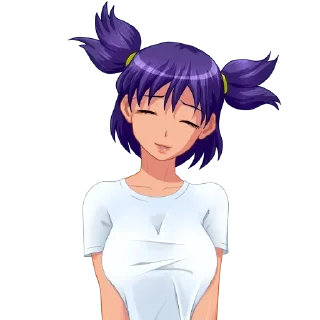 💜 emoji Лена @anime_sticks Telegram sticker 10 of 20