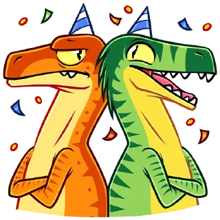 🥳 emoji Рик и Рок by Twinki Telegram sticker 1 of 47
