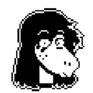 😟 emoji Deltarune Telegram sticker 11 of 12