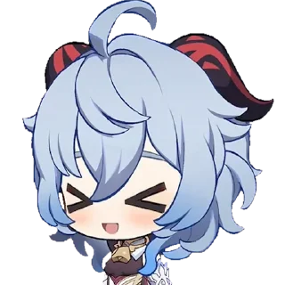 😝 emoji i believe in ganyu supremacy Telegram sticker 5 of 26