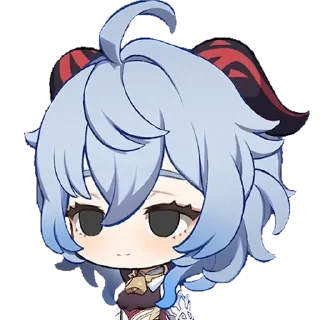 🙁 emoji i believe in ganyu supremacy Telegram sticker 4 of 26