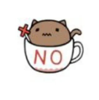 Sticker from Кошки чашки