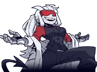 👩‍🔬 emoji Helltaker by @Enam6327 Telegram sticker 15 of 87
