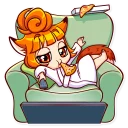 📺 emoji Alice Fox Telegram sticker 22 of 30