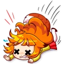 😵 emoji Alice Fox Telegram sticker 20 of 30