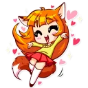 💕 emoji Alice Fox Telegram sticker 2 of 30