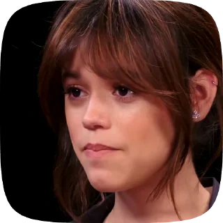 😶 emoji Jenna Ortega ❤️‍🔥 Telegram sticker 9 of 27