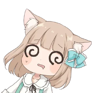 😜 emoji Девочка волчица @nyasticks Telegram sticker 13 of 41